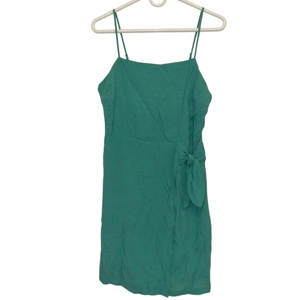 Nine West Side-Tie Faux Wrap Mini Dress
